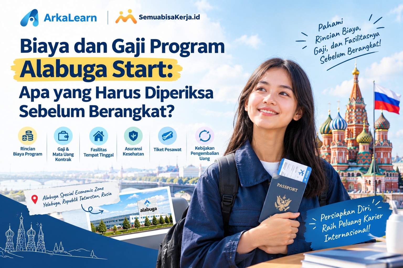 Biaya dan Gaji Program Alabuga Start, Apa yang Harus Diperiksa Sebelum Berangkat?